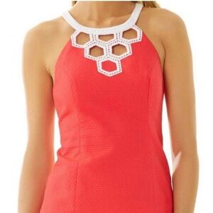 Lilly Pulitzer NWOT women's hot pink Annabelle honeycomb tank top‎ size 6